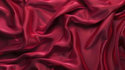 Obraz premium Minimal background in red silky fabric