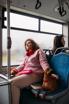 Napping in bus