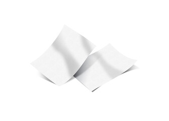 Naklejka premium 3D illustration. Template isolated of a4 paper mockup.