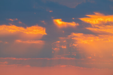 Sky in sunset