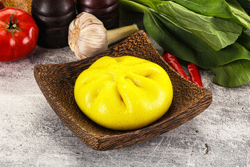 Asian stuffed steamed Bun Bao