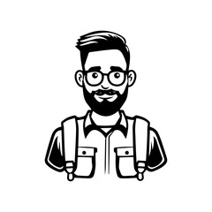 Obraz premium cartoon character of business man