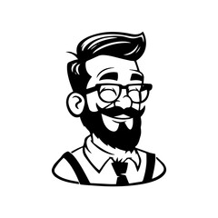 Fototapeta premium cartoon character of business man