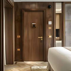 entrance to the hotel. Generative AI