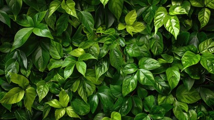 Beautiful natural texture of green foliage