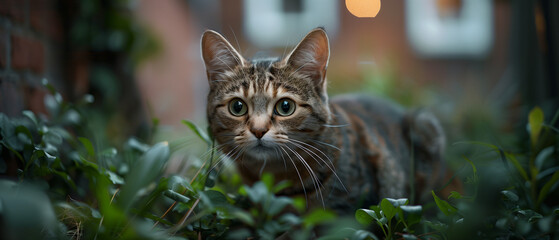 Portrait of a Cute Cat 