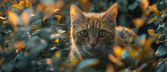 Portrait of a Cute Cat 