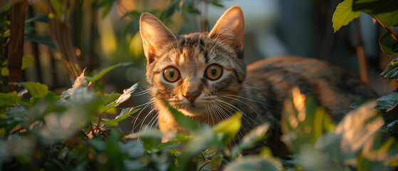 Portrait of a Cute Cat 