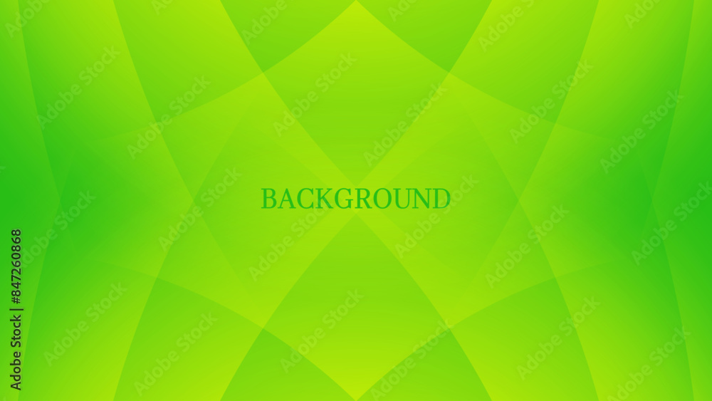Wall mural green abstract background with yellow rhombic and triangular pattern, cross shape, overlay gradient,