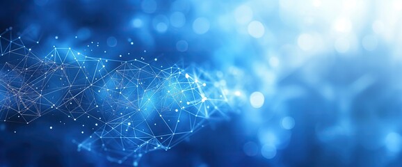 Abstract blue geometric background 