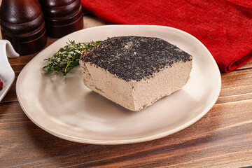 Delicous liver pate snack appetizer