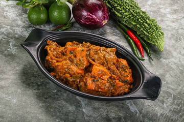 Indian cuisine - homemade mutter paneer