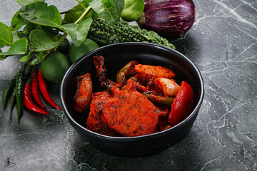 Indian cuisine - chicken tikka barbecue