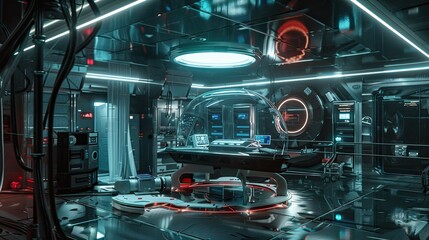 The engine of an engine. AI generated art illustration.