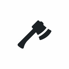 axe construction tool sign icon
