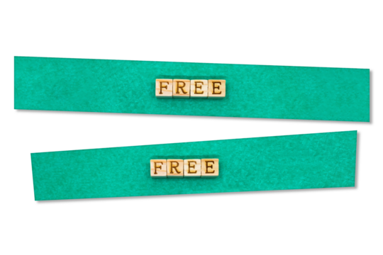 フリーの英単語が並んだ緑色のマスキングテープの素材