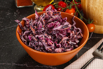 Coleslaw salad with cabbage and carrot
