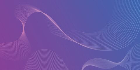 Fototapeta premium Blue and Purple Gradient color abstract technology communication concept background. Vector Illustration.