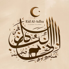 This beautiful Islamic 3d illustration is mainly made for great celebration Eid al Adha