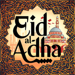 This beautiful Islamic 3d illustration is mainly made for great celebration Eid al Adha