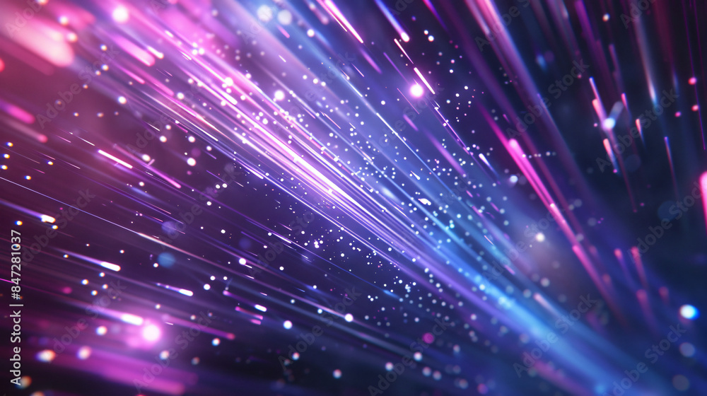 Aufkleber bright center with converging streaks of light in an abstract background