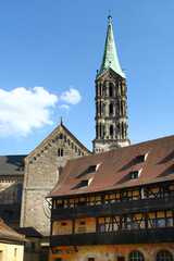 Obraz premium Bamberg Cathedral, a 13th-century church in Bamberg, Germany