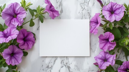 flower, paper, blank, card, design, white, background, empty, greeting, wedding, floral, invitation, frame, message, space, template, decoration, holiday, nature, birthday, note, concept, letter, mock