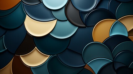 Colorful abstract circles and bubbles on a black background.