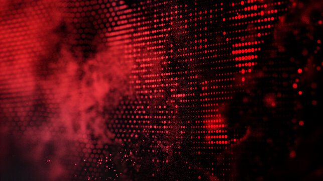Dark red foggy abstract halftone grunge background banner