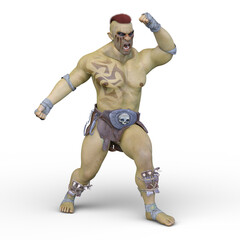 大男　3DCGレンダリング