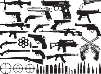 Guns SVG, Rifle svg, Weapon SVG, Guns Silhouette, SVG Cut Files, Guns Bundle Svg, Guns Cut File , Guns Vector , Digital Download
