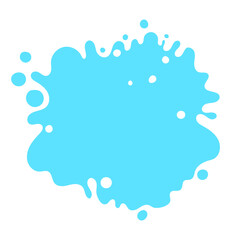 Vector abstract complex shape, fluid blotch spot image as template for background. Dynamical colored rounded backdrop.