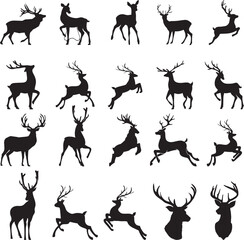 REINDEER SVG, Reindeer Bundle Svg, Cute Reindeer Svg, Cartoon Reindeers For Kids Svg, Reindeer Clipart, Reindeer Vector, Reindeer Cricut
