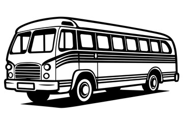 bus silhouette  vector illustration