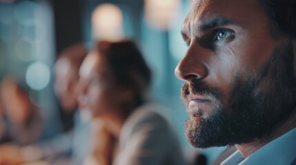 Obraz premium Portrait of a man with a full beard