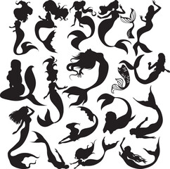 Mermaid Svg , mermaid tail svg,Mermaid Silhouette ,mermaids birthday svg,Mermaid Svg Bundle Mermaid Png , Mermaid Clipart , Digital Download
