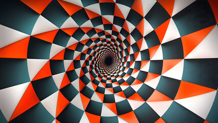 Optical - Spiral Squares, spiral, illustration, design, vector, wallpaper, art, tunnel, backdrop, swirl, colorful art, optical art, op art, illusion art, geometric art