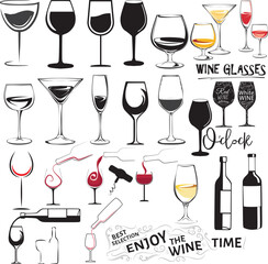 Wine SVG Bundle - Wine PNG Bundle - Wine Clipart - Wine SVG Cut Files for Cricut - Wine Glass Svg Png - Wine Drinking Svg Png - Vineyard Svg