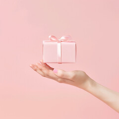 Hand holding a gift 