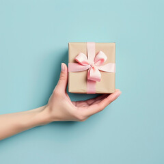 Hand holding a gift 