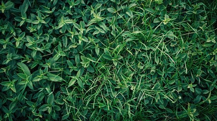 Obraz premium Texture of a background with vibrant green grass Design component