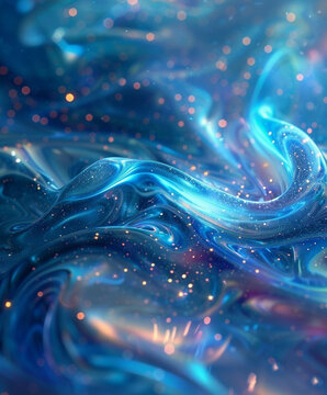 Blue slime with sequins, texture background