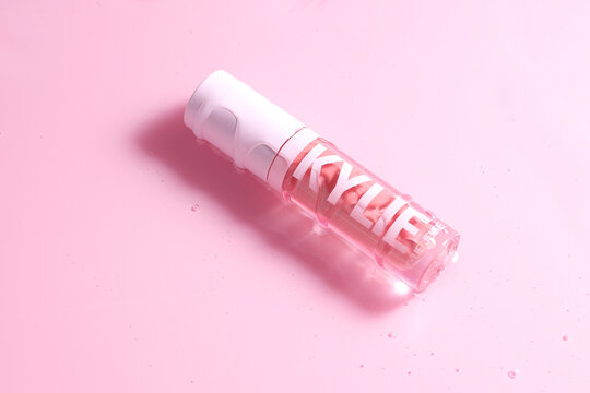 Kylie cosmetic lip gloss, beauty brand, Spain, Vitoria-Gasteiz, June of 2044