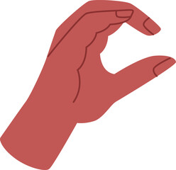 Hand Sign Alphabet C Letter