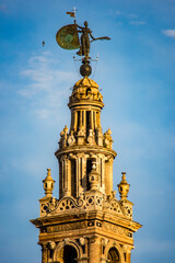 Statue of Faith Atop La Giralda in Seville, Spain