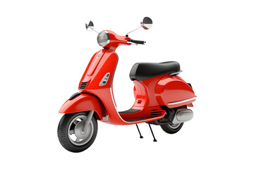 Red Scooty Scooter (PNG) isolated on transparent background