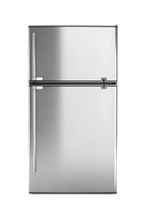 Modern stainless fridge (PNG) isolated on transparent background