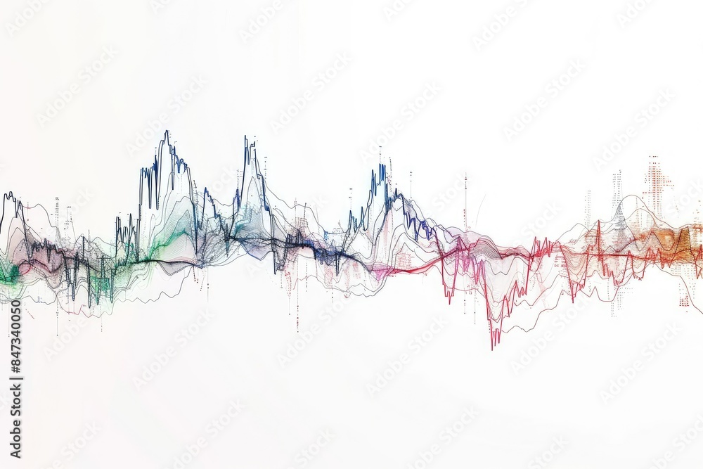 Poster abstract colorful wavy lines. multicolor smooth wave.