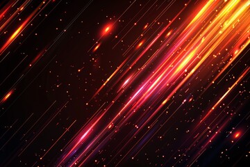 Radiant Diagonal Light Streaks on Dark Background