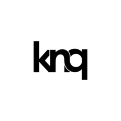 knq lettering initial monogram logo design